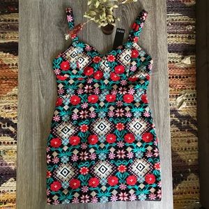 Akira red sleeveless dress